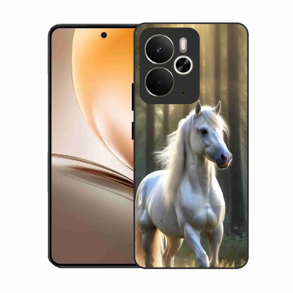 Gélový kryt mmCase na Realme 14T 5G/14 5G - biely kôň 3