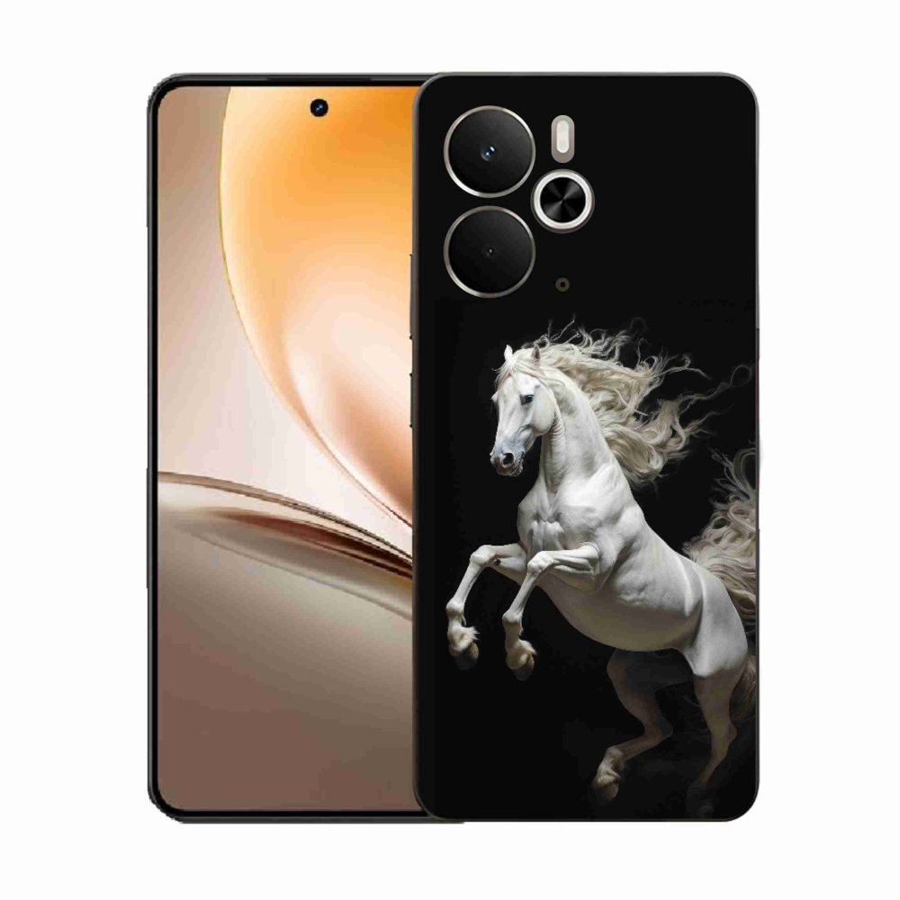 Gélový kryt mmCase na Realme 14T 5G/14 5G - biely kôň 4