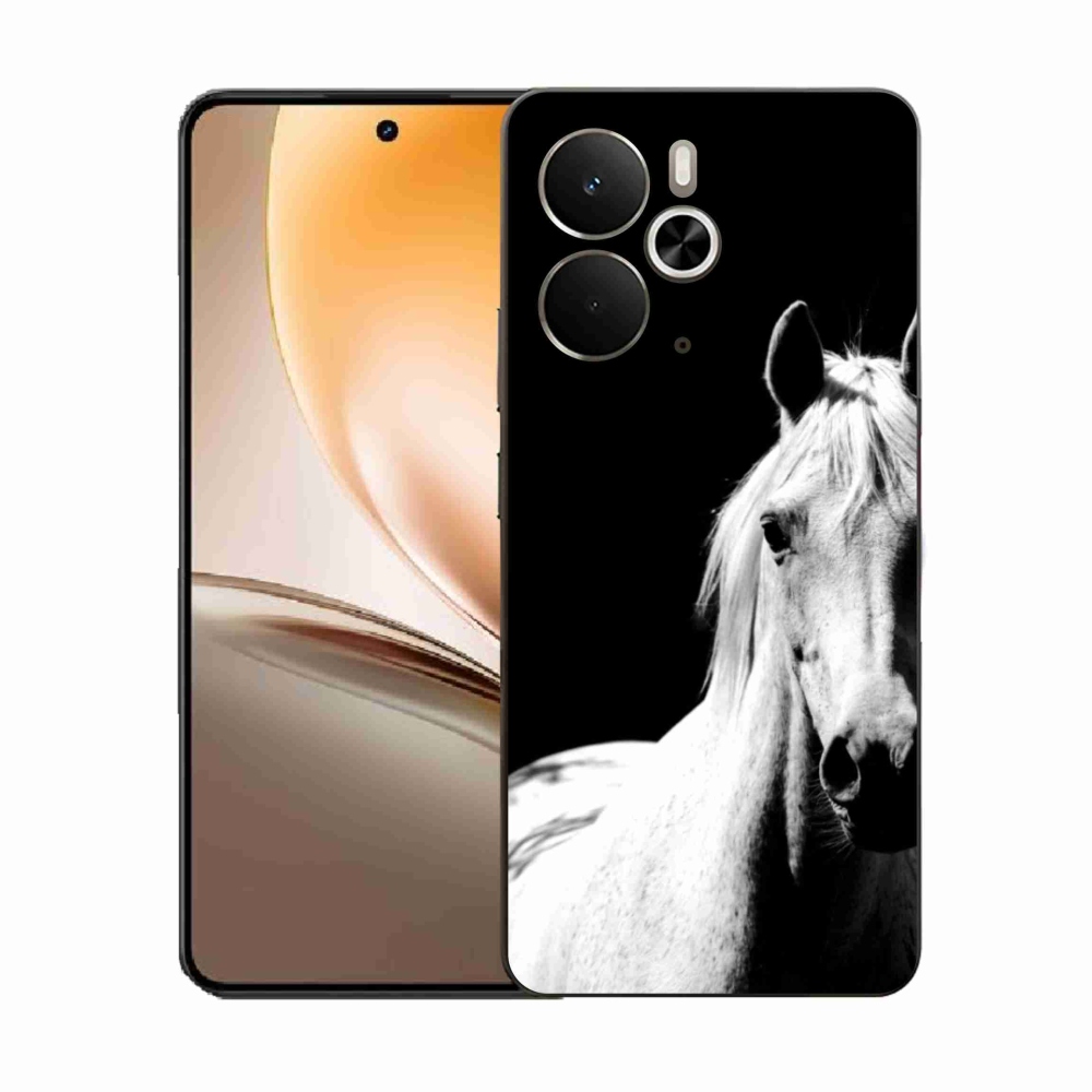 Gélový kryt mmCase na Realme 14T 5G/14 5G - biely kôň 5