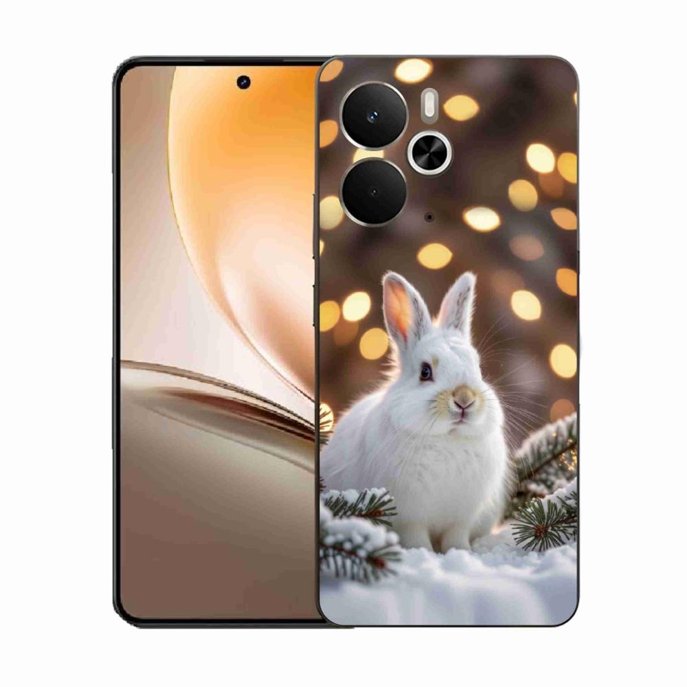 Gélový kryt mmCase na Realme 14T 5G/14 5G - biely zajac