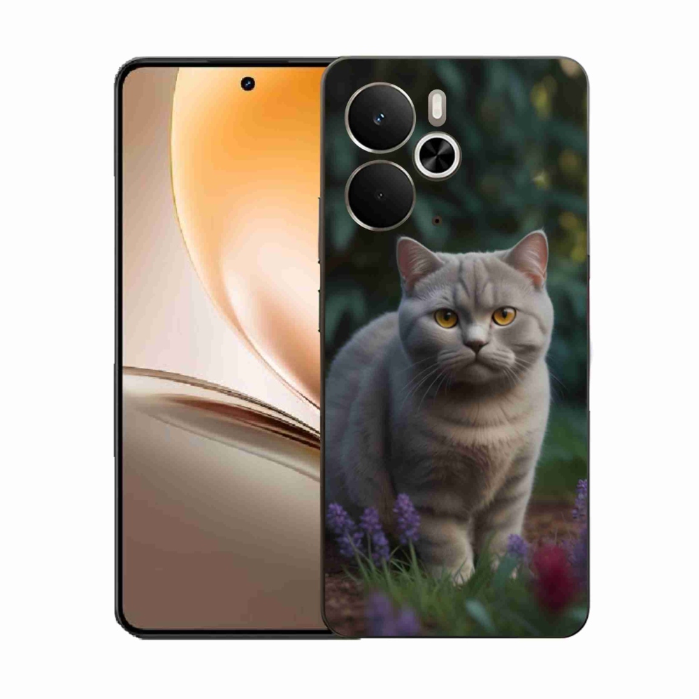 Gélový kryt mmCase na Realme 14T 5G/14 5G - britská mačka