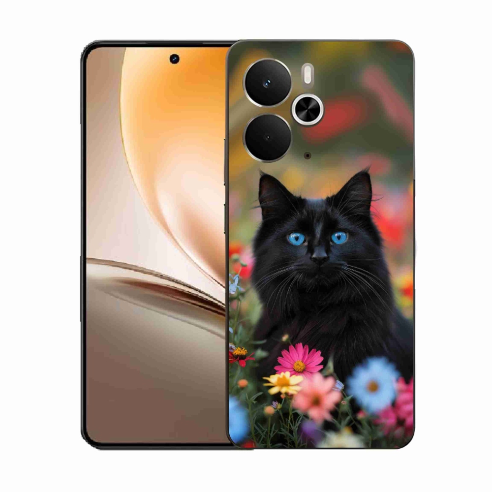 Gélový kryt mmCase na Realme 14T 5G/14 5G - čierne mačiatko 4