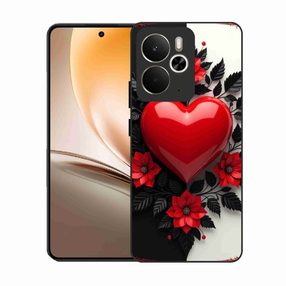 Gélový kryt mmCase na Realme 14T 5G/14 5G - červené srdce