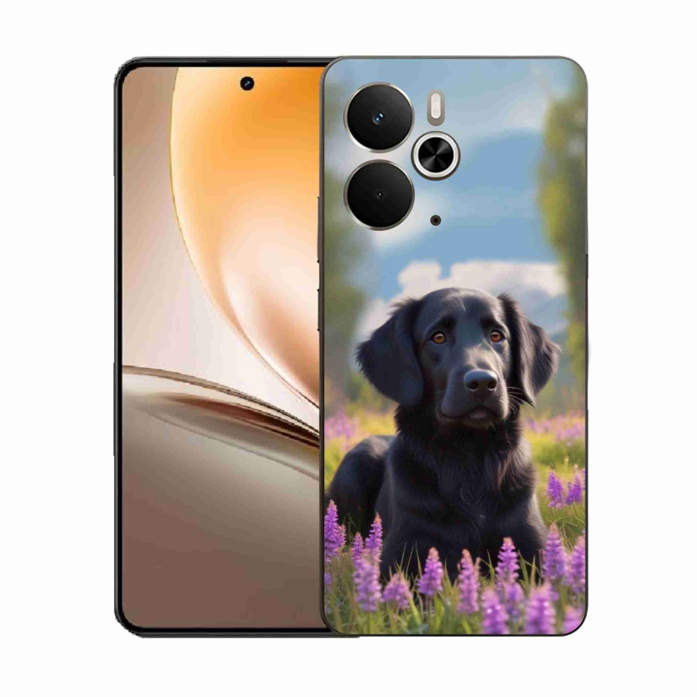 Gélový kryt mmCase na Realme 14T 5G/14 5G - elegantný čierny retriever