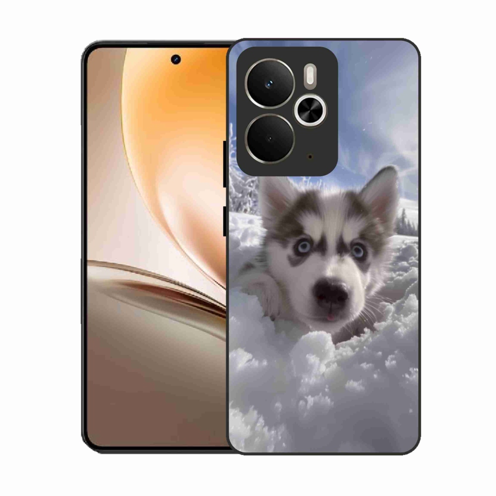 Gélový kryt mmCase na Realme 14T 5G/14 5G - husky v snehu