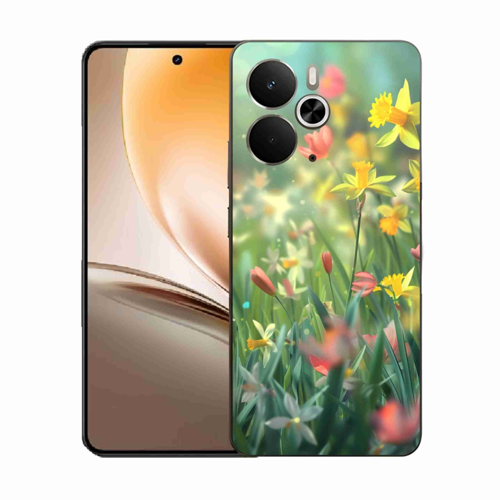 Gélový kryt mmCase na Realme 14T 5G/14 5G - jarné kvety