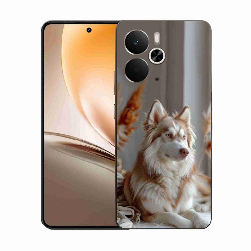 Gélový kryt mmCase na Realme 14T 5G/14 5G - pokojný sibírsky husky