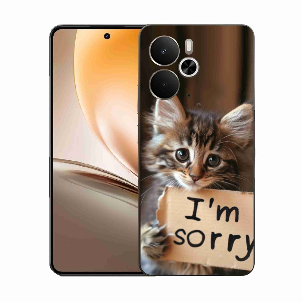 Gélový kryt mmCase na Realme 14T 5G/14 5G - mačacie ospravedlnenie