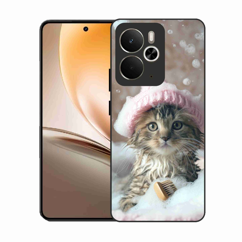 Gélový kryt mmCase na Realme 14T 5G/14 5G - mačiatko a kúpeľ
