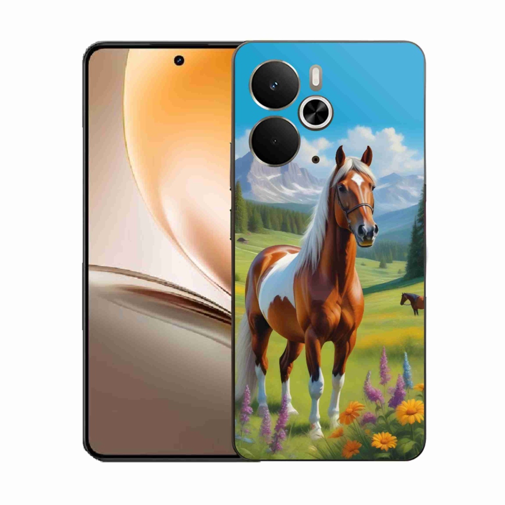Gélový kryt mmCase na Realme 14T 5G/14 5G - kôň na lúke