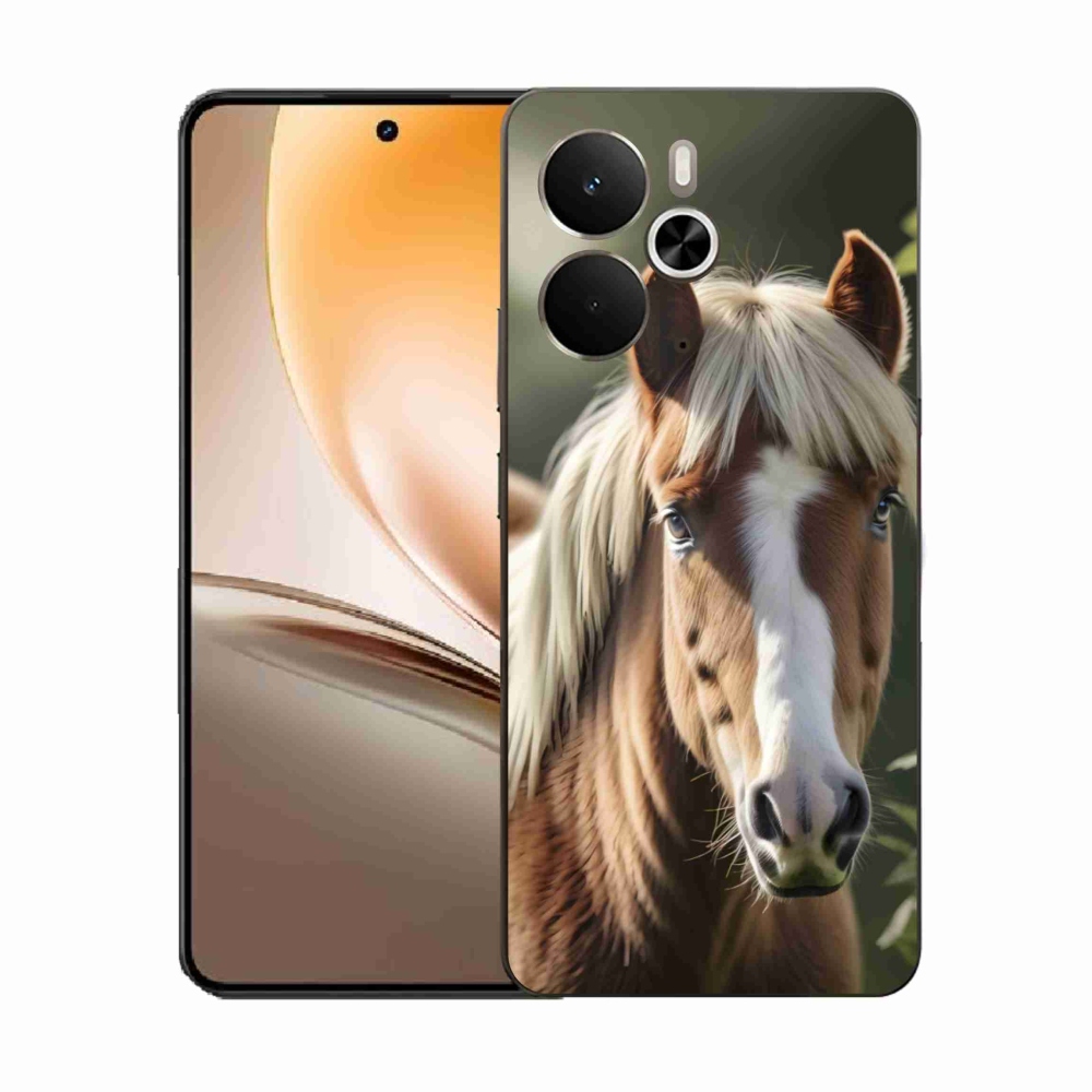 Gélový kryt mmCase na Realme 14T 5G/14 5G - kôň so svetlou hrivou