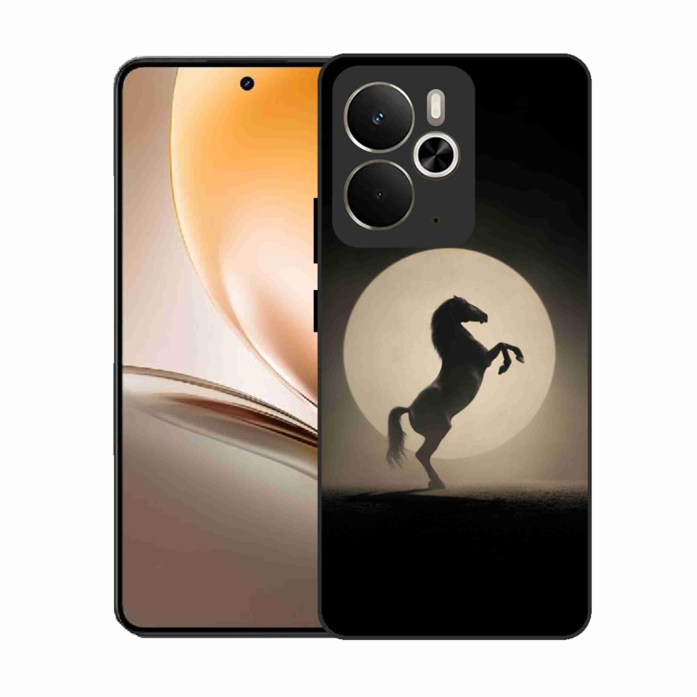 Gélový kryt mmCase na Realme 14T 5G/14 5G - kôň v siluete