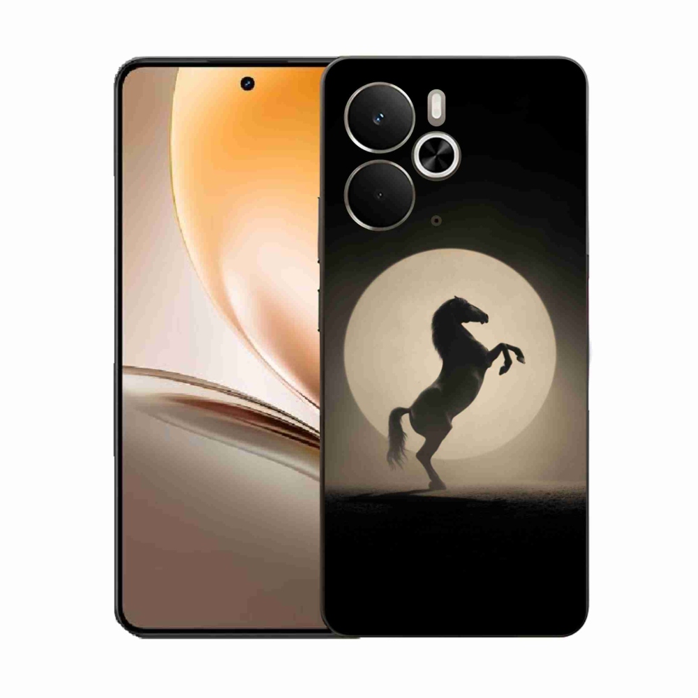 Gélový kryt mmCase na Realme 14T 5G/14 5G - kôň v siluete
