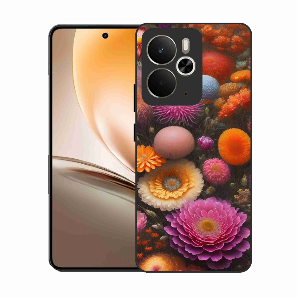 Gélový kryt mmCase na Realme 14T 5G/14 5G - kvetinová kompozícia