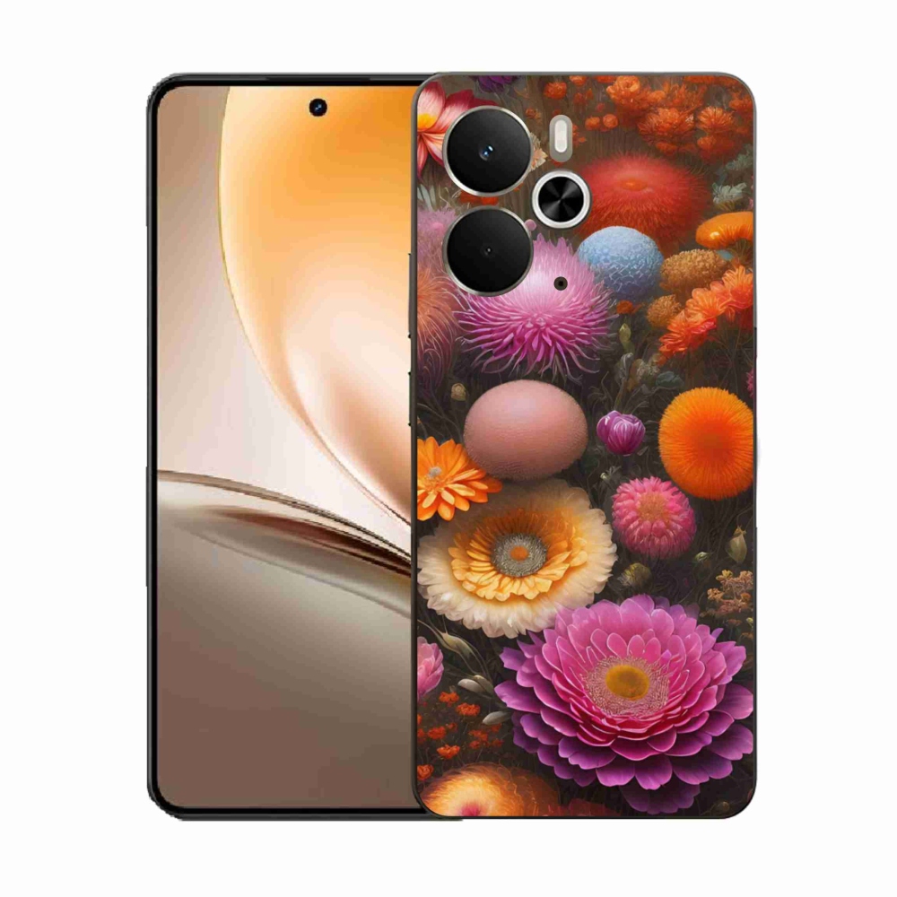 Gélový kryt mmCase na Realme 14T 5G/14 5G - kvetinová kompozícia