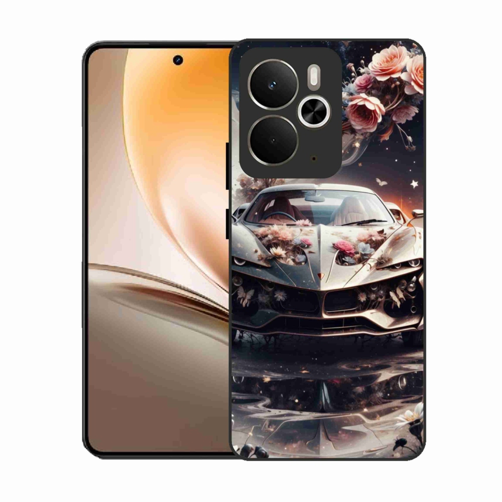 Gélový kryt mmCase na Realme 14T 5G/14 5G - kvetinový športový automobil