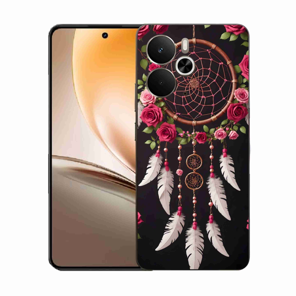 Gélový kryt mmCase na Realme 14T 5G/14 5G - lapač snov s ružami