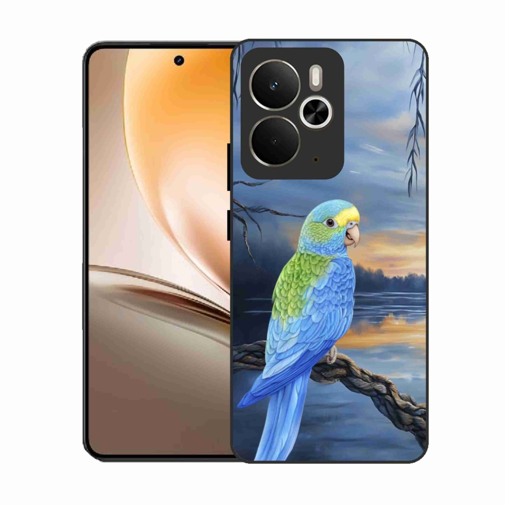 Gélový kryt mmCase na Realme 14T 5G/14 5G - modrý papagáj