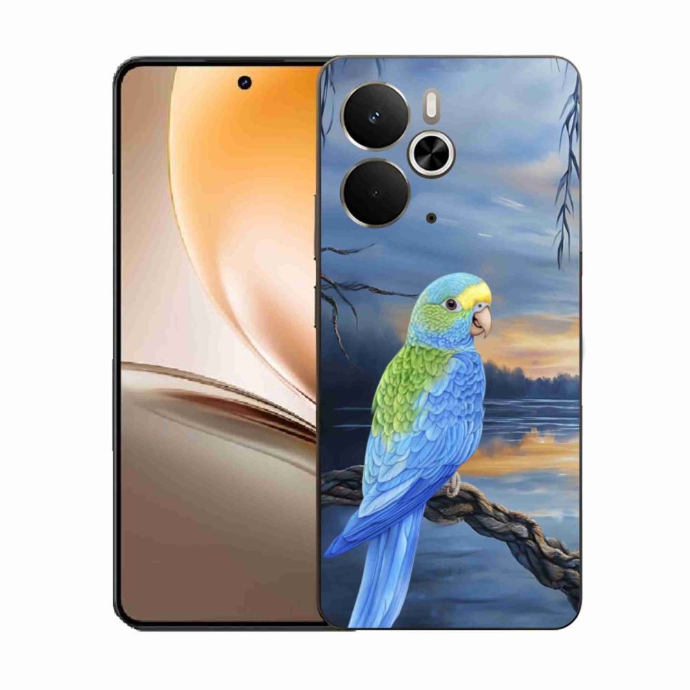 Gélový kryt mmCase na Realme 14T 5G/14 5G - modrý papagáj