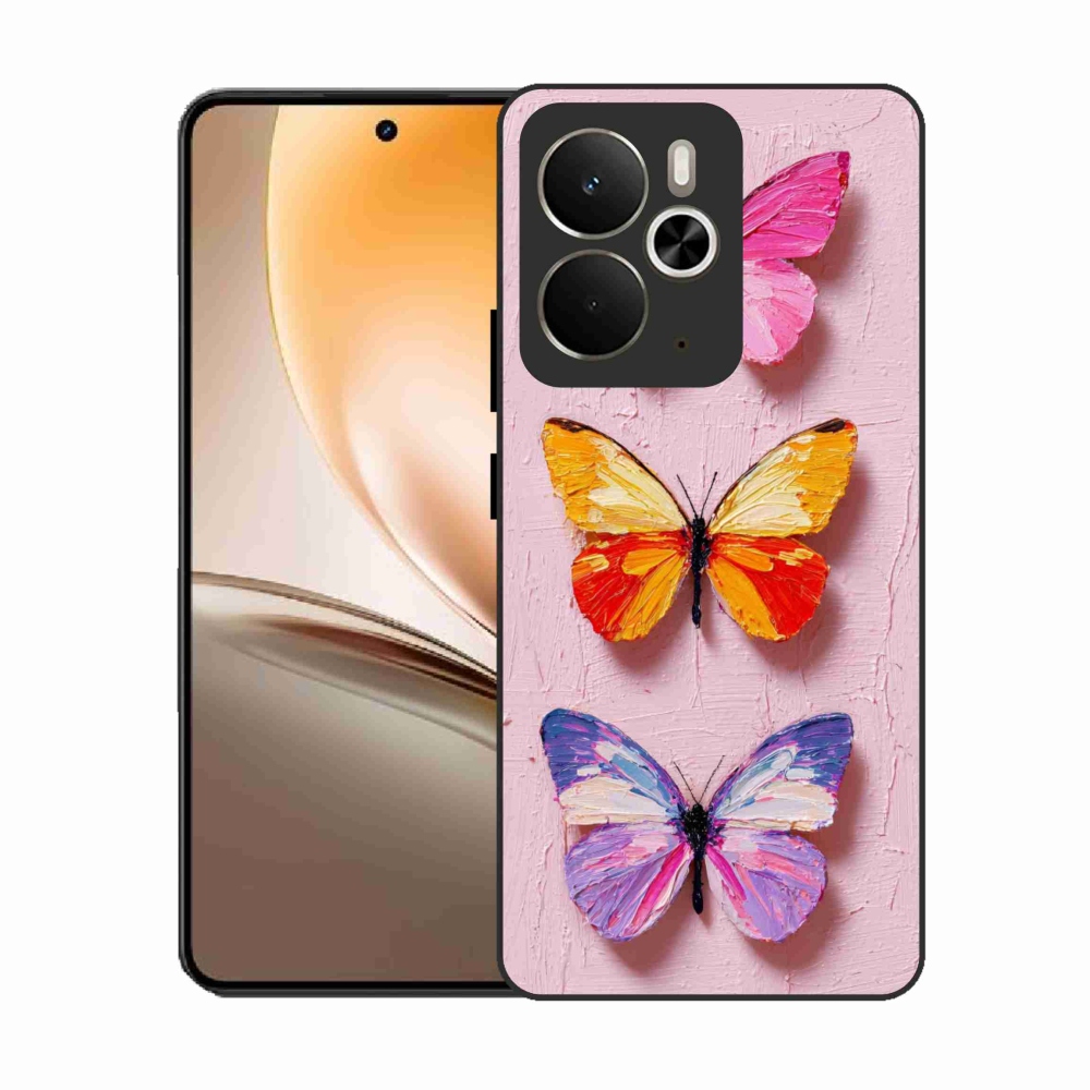 Gélový kryt mmCase na Realme 14T 5G/14 5G - motýlia trojica