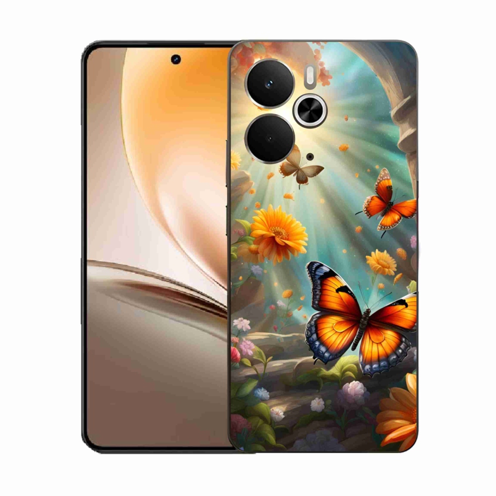 Gélový kryt mmCase na Realme 14T 5G/14 5G - motýlia záhrada 2