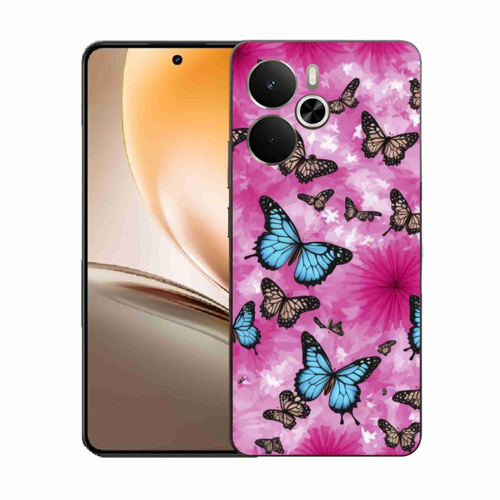Gélový kryt mmCase na Realme 14T 5G/14 5G - motýlia záhrada