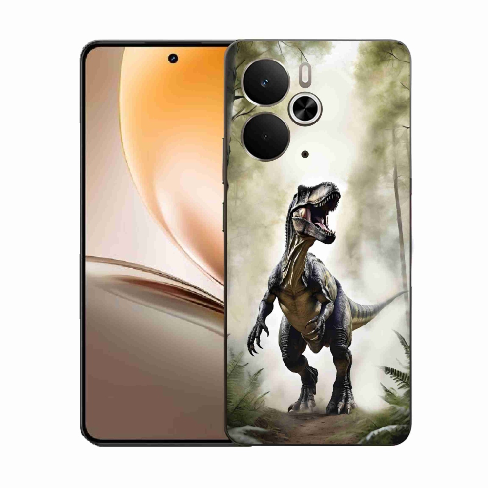 Gélový kryt mmCase na Realme 14T 5G/14 5G - naštvaný T-Rex
