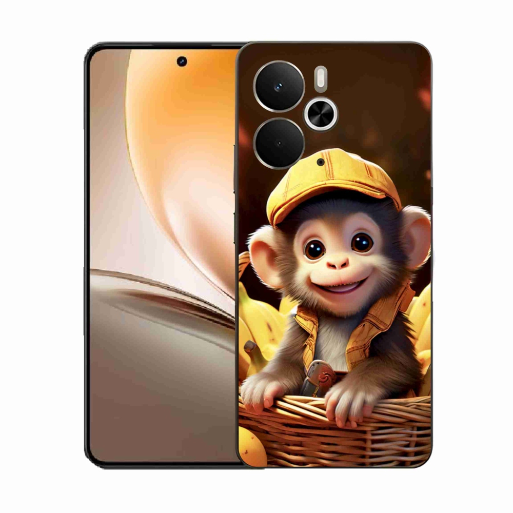Gélový kryt mmCase na Realme 14T 5G/14 5G - opice v košíku