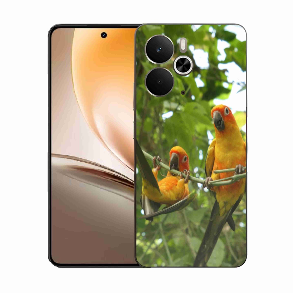 Gélový kryt mmCase na Realme 14T 5G/14 5G - papagáje aratingy