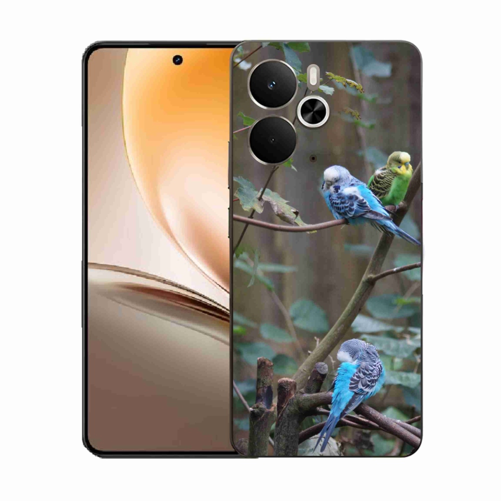 Gélový kryt mmCase na Realme 14T 5G/14 5G - papagáje na vetve
