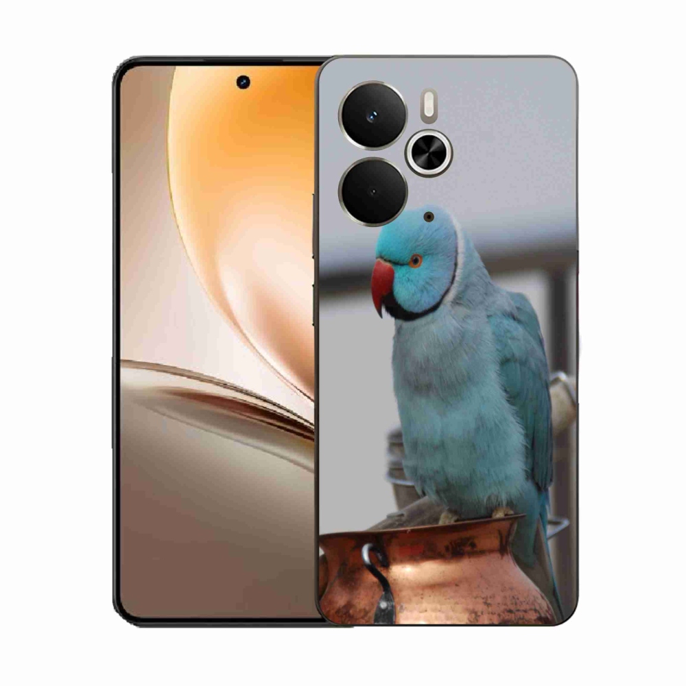 Gélový kryt mmCase na Realme 14T 5G/14 5G - papagáj alexander modrý