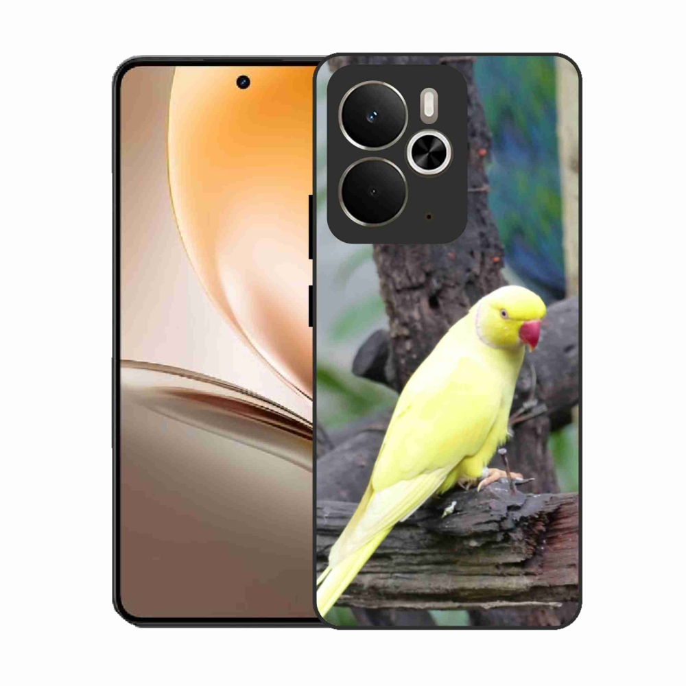Gélový kryt mmCase na Realme 14T 5G/14 5G - papagáj alexander žltý