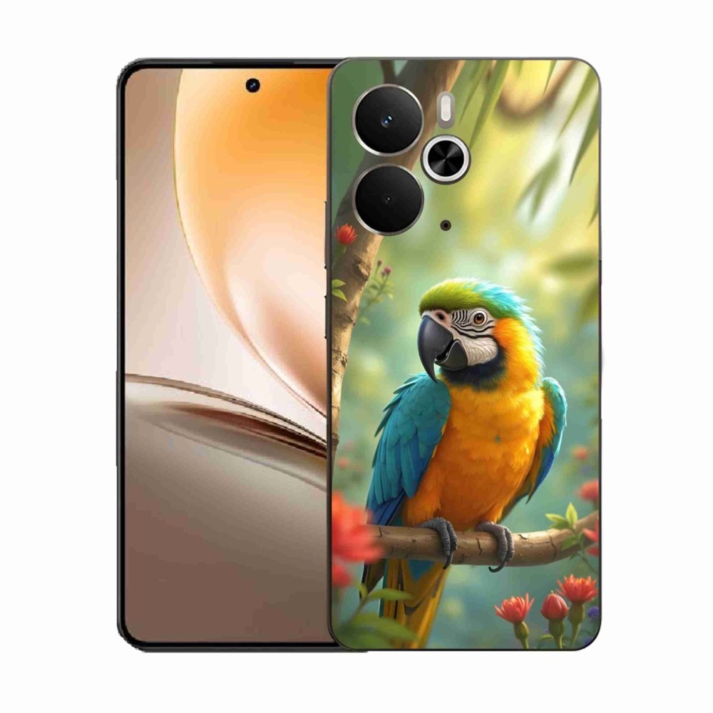 Gélový kryt mmCase na Realme 14T 5G/14 5G - papagáj ara modrožltá
