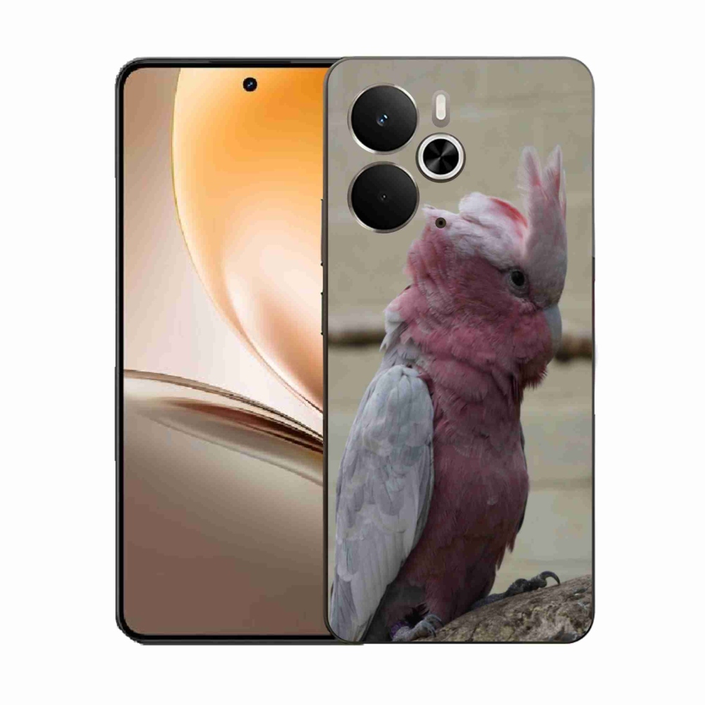 Gélový kryt mmCase na Realme 14T 5G/14 5G - papagáj kakadu ružový
