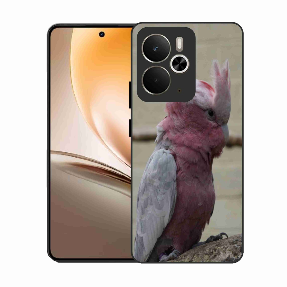 Gélový kryt mmCase na Realme 14T 5G/14 5G - papagáj kakadu ružový