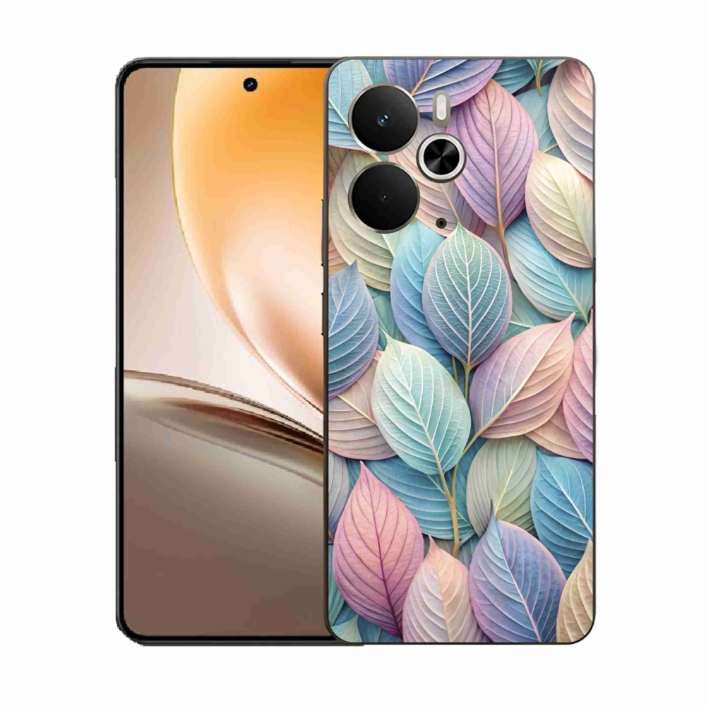 Gélový kryt mmCase na Realme 14T 5G/14 5G - pastelové listy