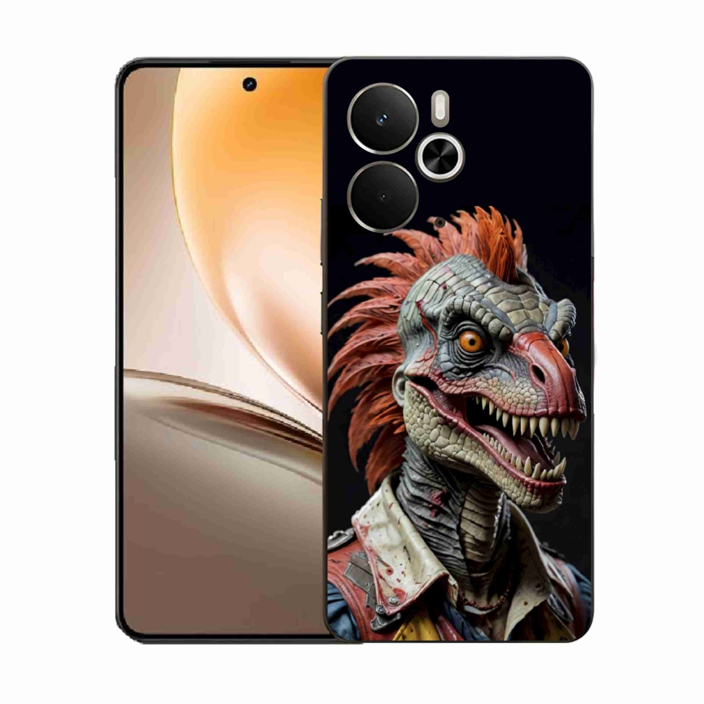 Gélový kryt mmCase na Realme 14T 5G/14 5G - punk dinosaurus
