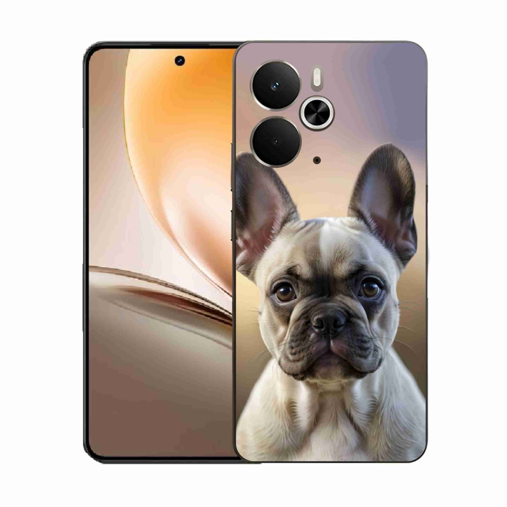 Gélový kryt mmCase na Realme 14T 5G/14 5G - roztomilý francúzsky buldoček