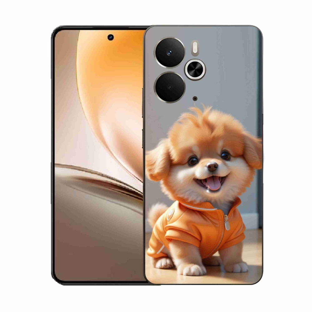 Gélový kryt mmCase na Realme 14T 5G/14 5G - roztomilý pomeranian v mikine