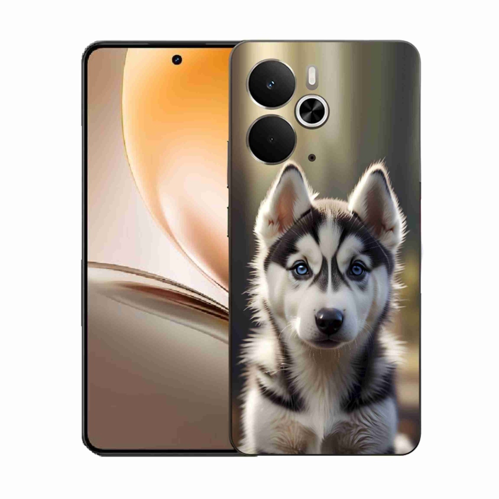 Gélový kryt mmCase na Realme 14T 5G/14 5G - roztomilý sibírsky husky