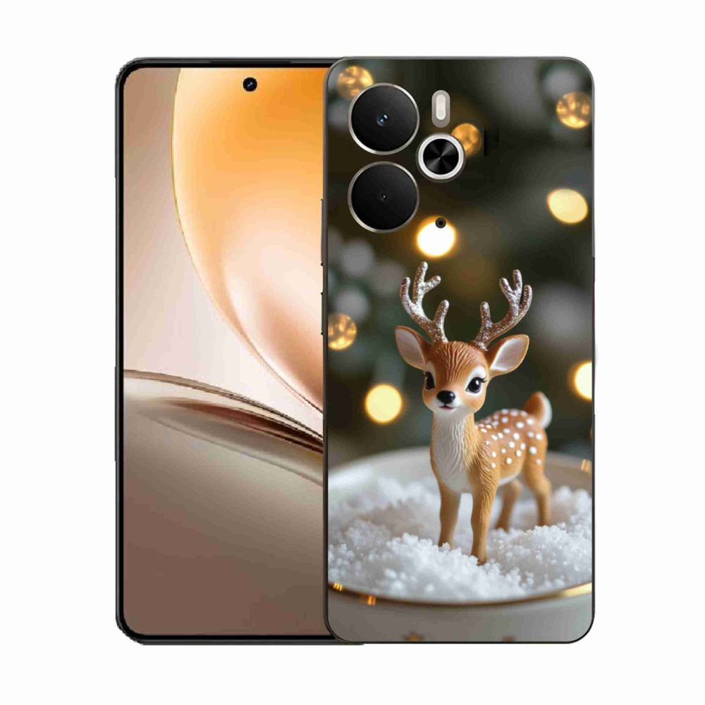 Gélový kryt mmCase na Realme 14T 5G/14 5G - roztomilý vianočný jeleň
