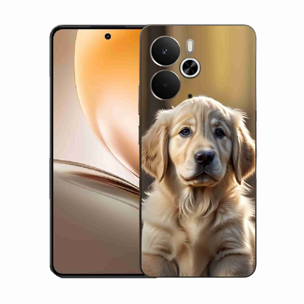 Gélový kryt mmCase na Realme 14T 5G/14 5G - roztomilý zlatý retriever