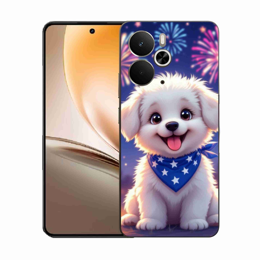 Gélový kryt mmCase na Realme 14T 5G/14 5G - slávnostné šteňa