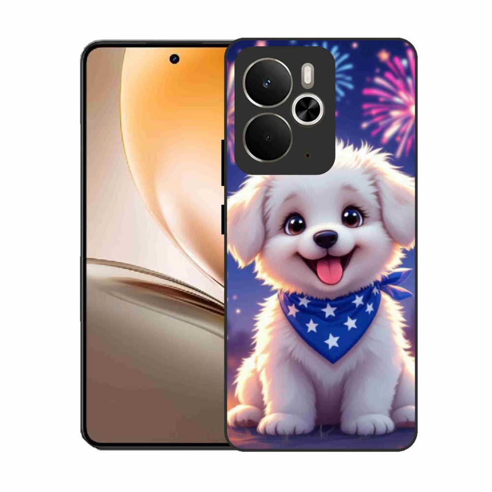 Gélový kryt mmCase na Realme 14T 5G/14 5G - slávnostné šteňa