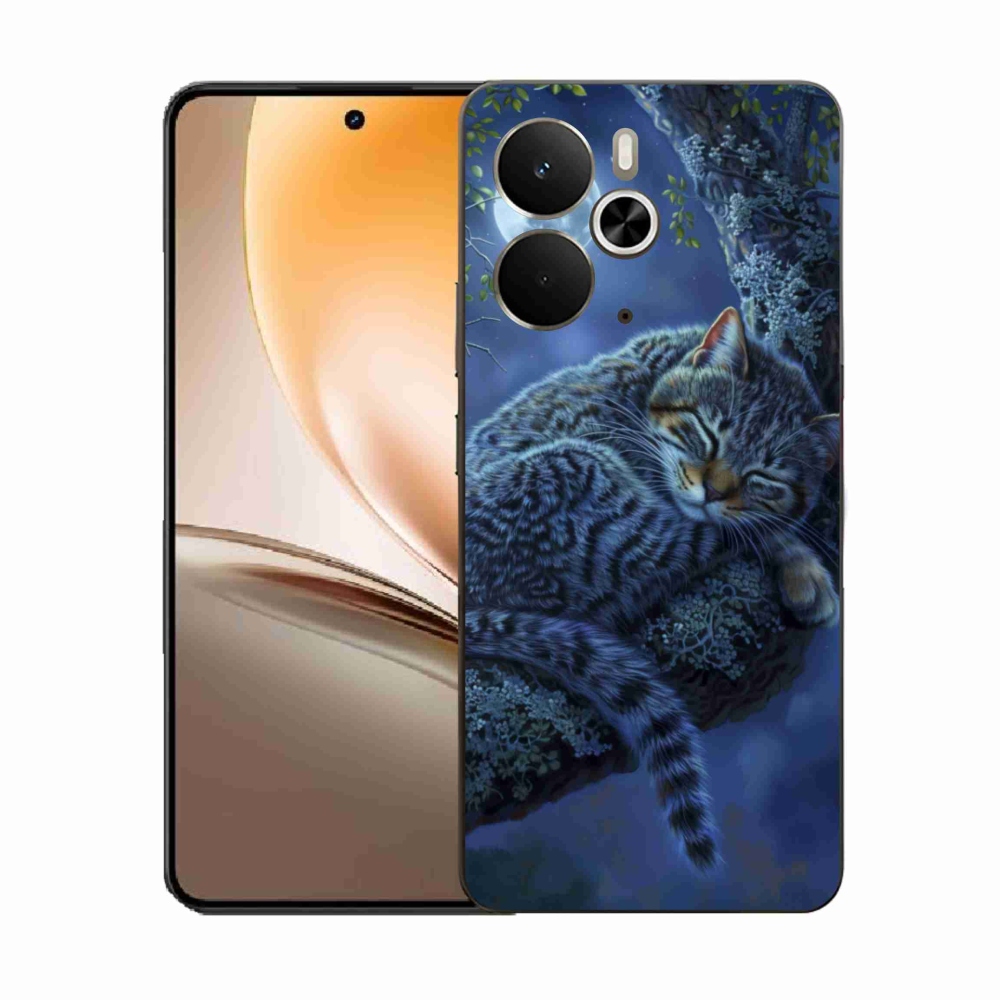 Gélový kryt mmCase na Realme 14T 5G/14 5G - spiaca mačka