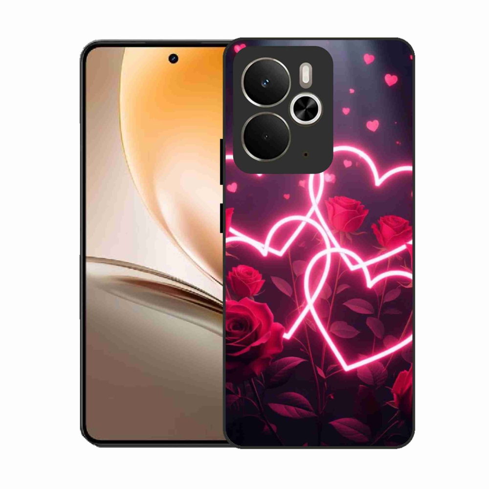 Gélový kryt mmCase na Realme 14T 5G/14 5G - srdce lásky