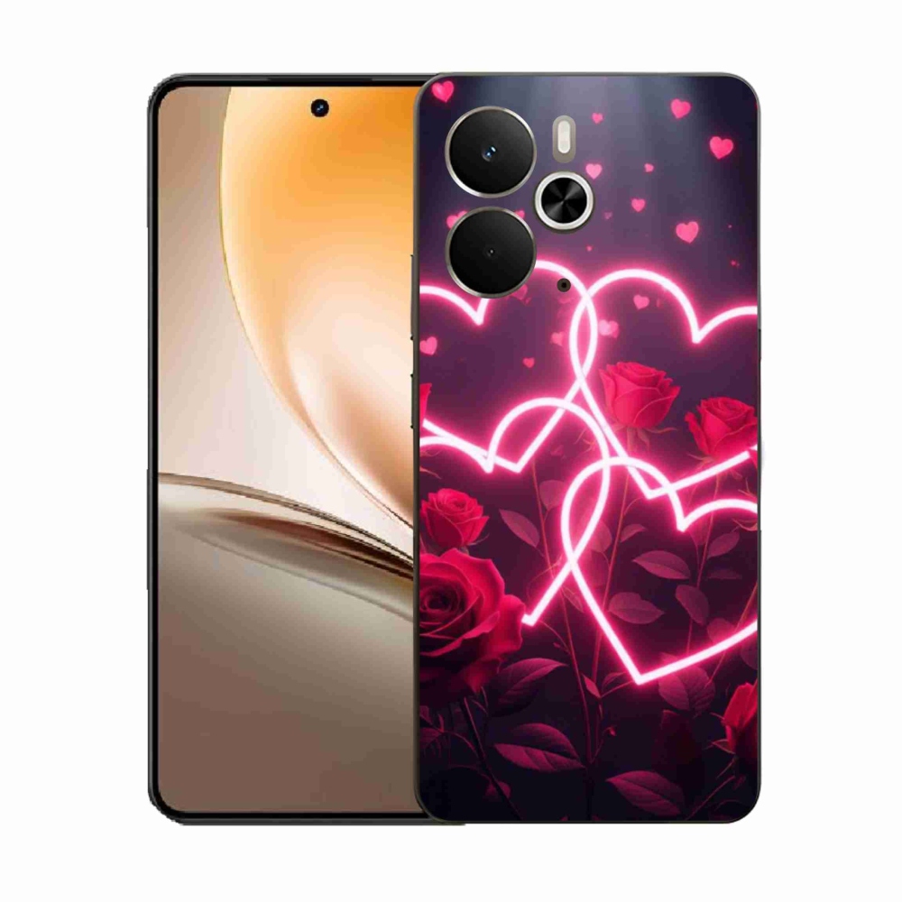 Gélový kryt mmCase na Realme 14T 5G/14 5G - srdce lásky