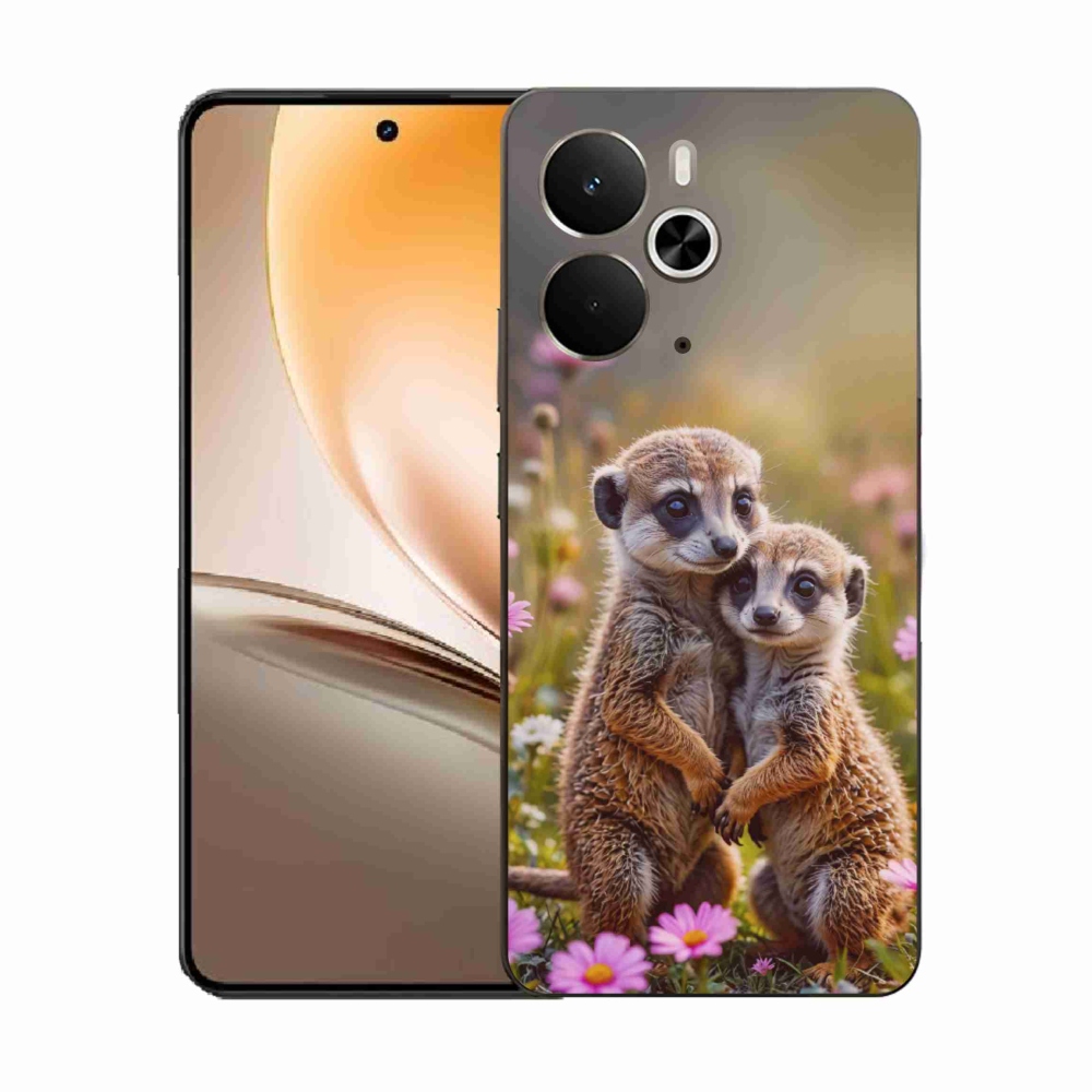 Gélový kryt mmCase na Realme 14T 5G/14 5G - surikatí duo