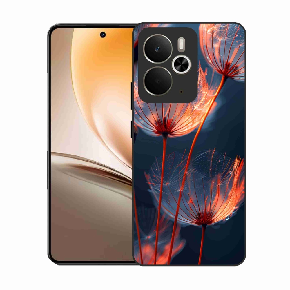 Gélový kryt mmCase na Realme 14T 5G/14 5G - svetielkujúce páperie