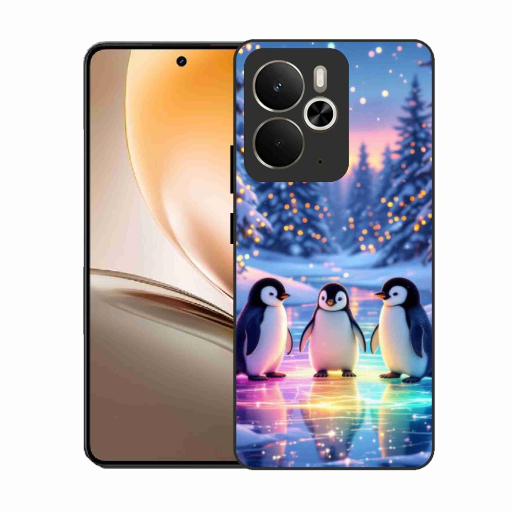 Gélový kryt mmCase na Realme 14T 5G/14 5G - tučniaky